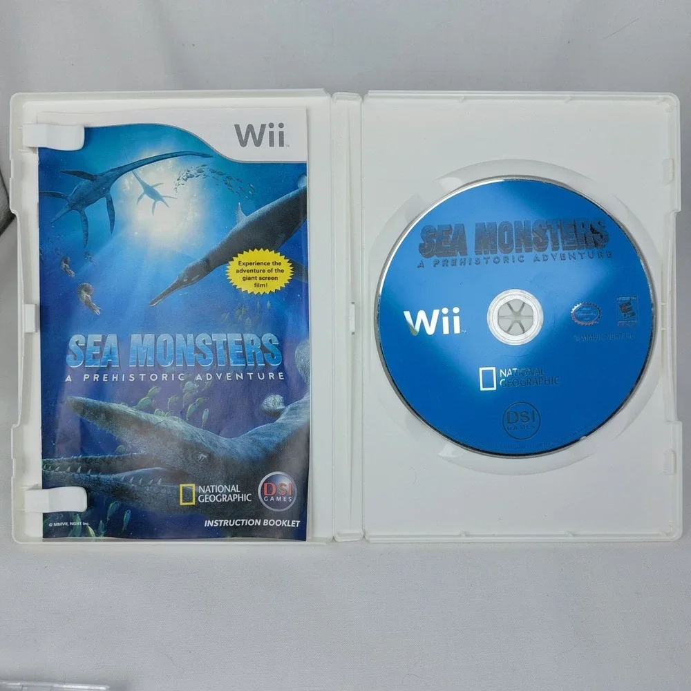 National Geographic Sea Monsters A‎ Prehistoric Adventure 2006 Nintendo Wii Game